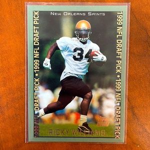 *RARE 1999 Topps Ricky Williams Rookie Card! 🏈